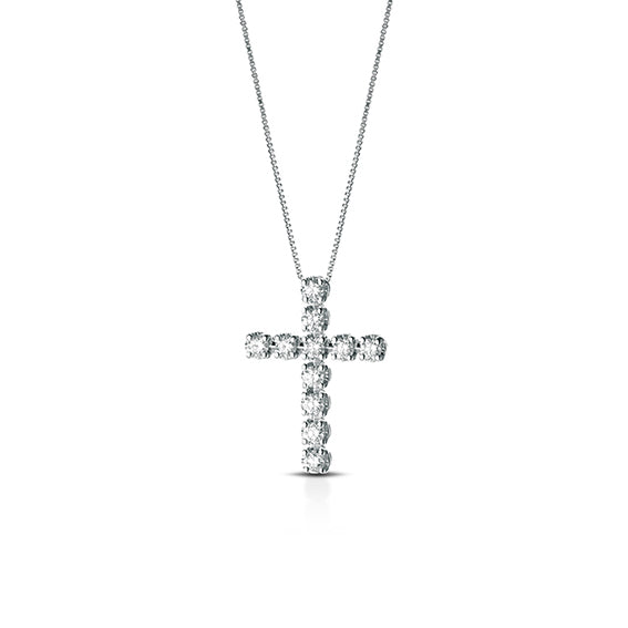 Collana Crusado - Taormina - Croce Donna con Diamanti