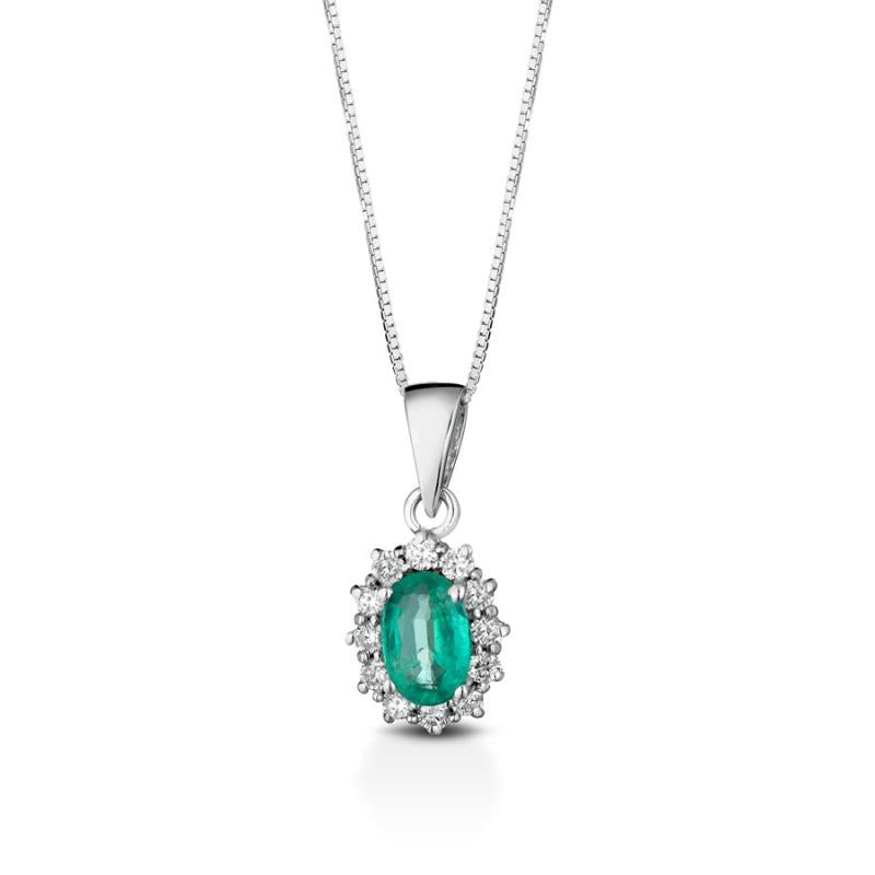 Collana Crusado con Smeraldo - Tropea - ANTRP0S