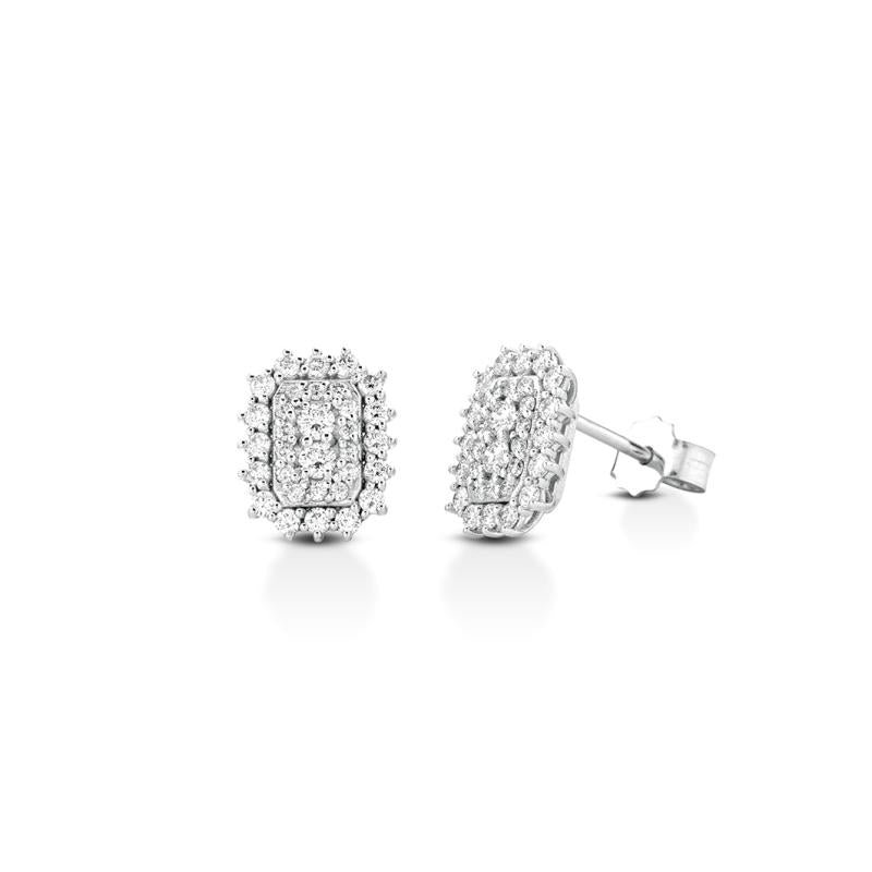 Orecchini Crusado con Diamanti - Ginevra - Ottagonale