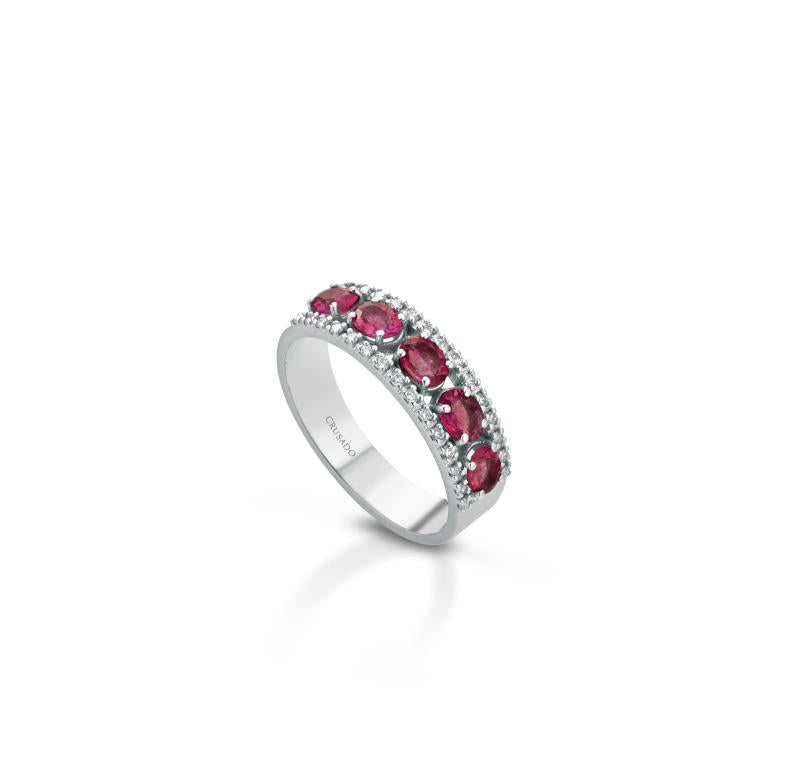 Anello Crusado con Rubini - Capo Verde - V5CPV1R