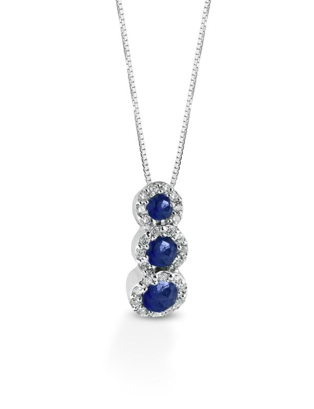 Collana Crusado con Zaffiri - Amalfi - CTAMZ.1