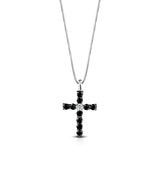 Collana Crusado - Croce Uomo Diamanti Neri - CRU88