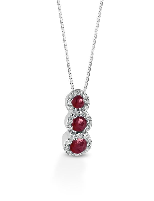 Collana Crusado con Rubini - Amalfi - CTAMR.1
