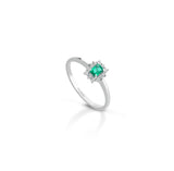Anello Crusado con Smeraldo - La Coruna - ANLCN1S