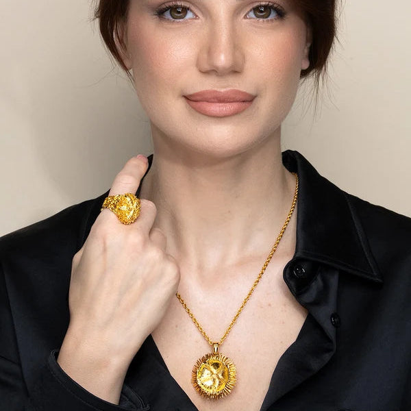 Collana Gold Riccio Acueli - indossata