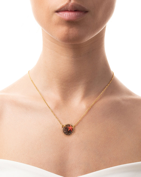 Collana Riccio Aculei/Stella Marina indossata