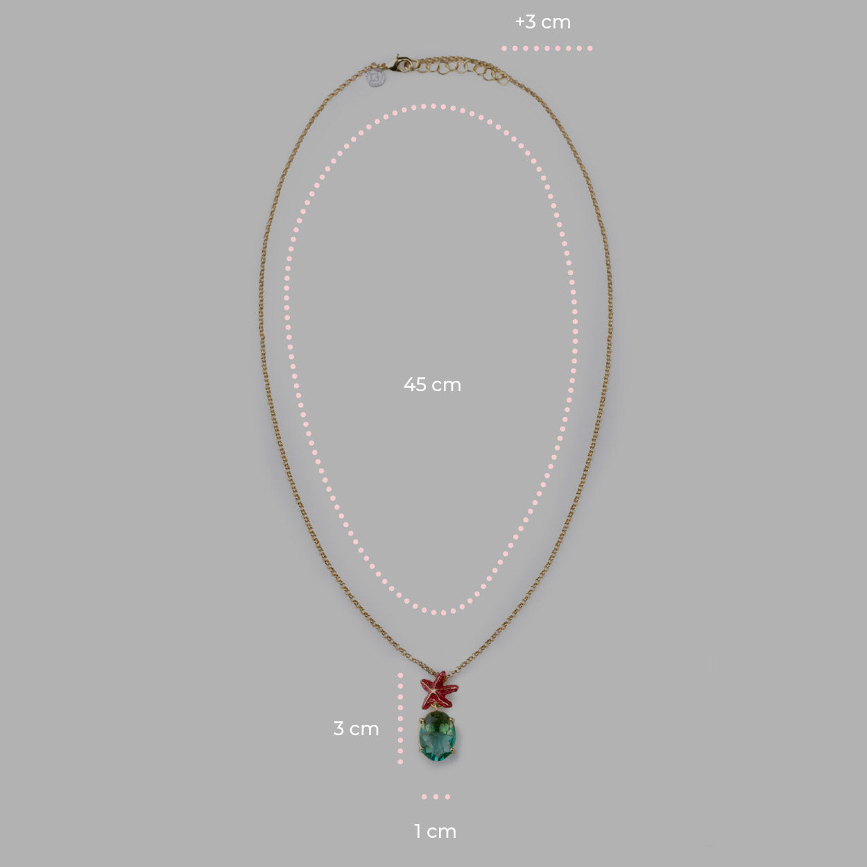 Collana Stella Marina Gemma - 60000238 misure