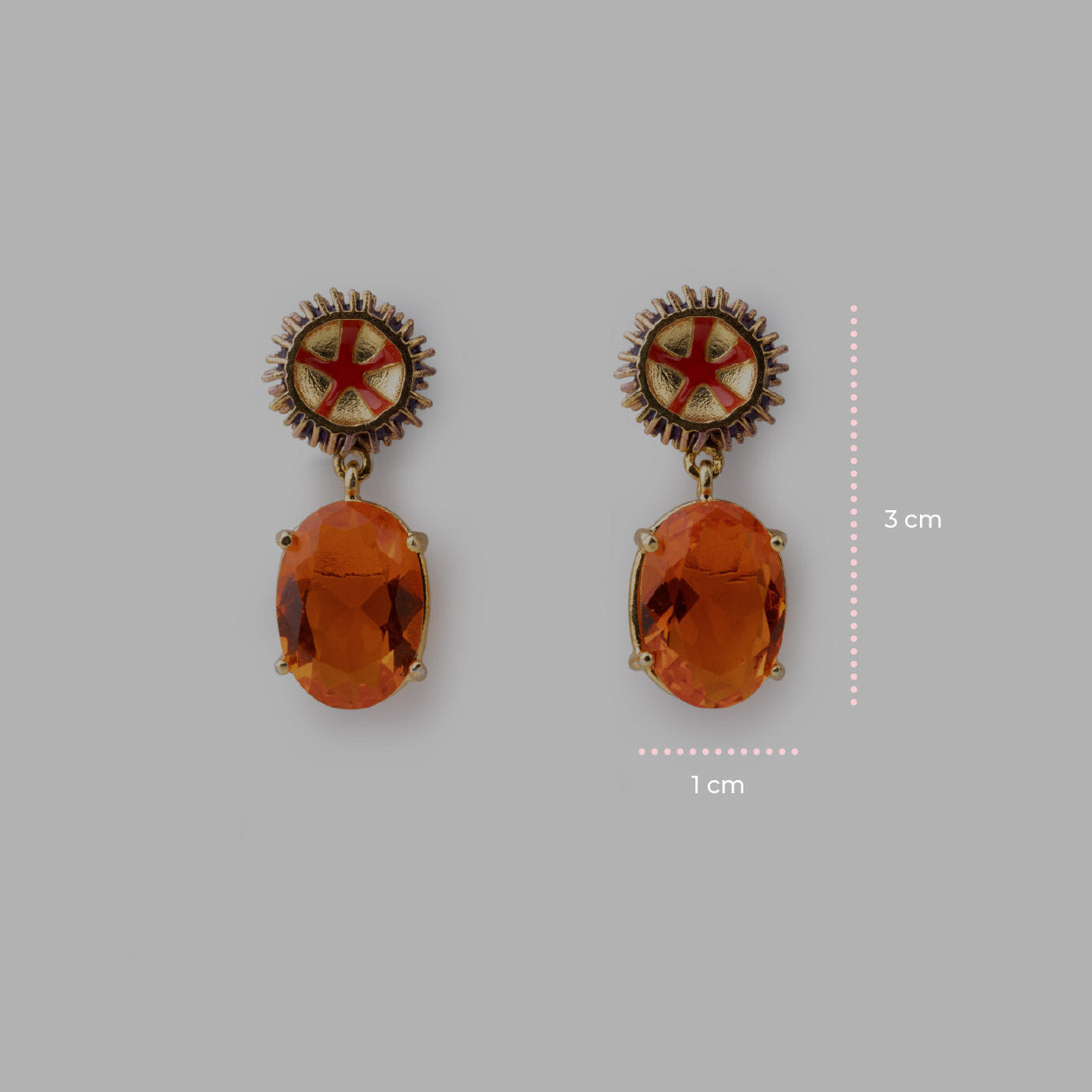 Orecchini Riccio Gemma - 60000242 misure