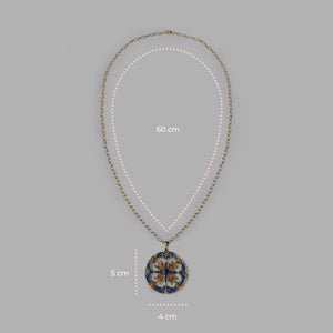 Collana Rosone Blu - 20000215 misure