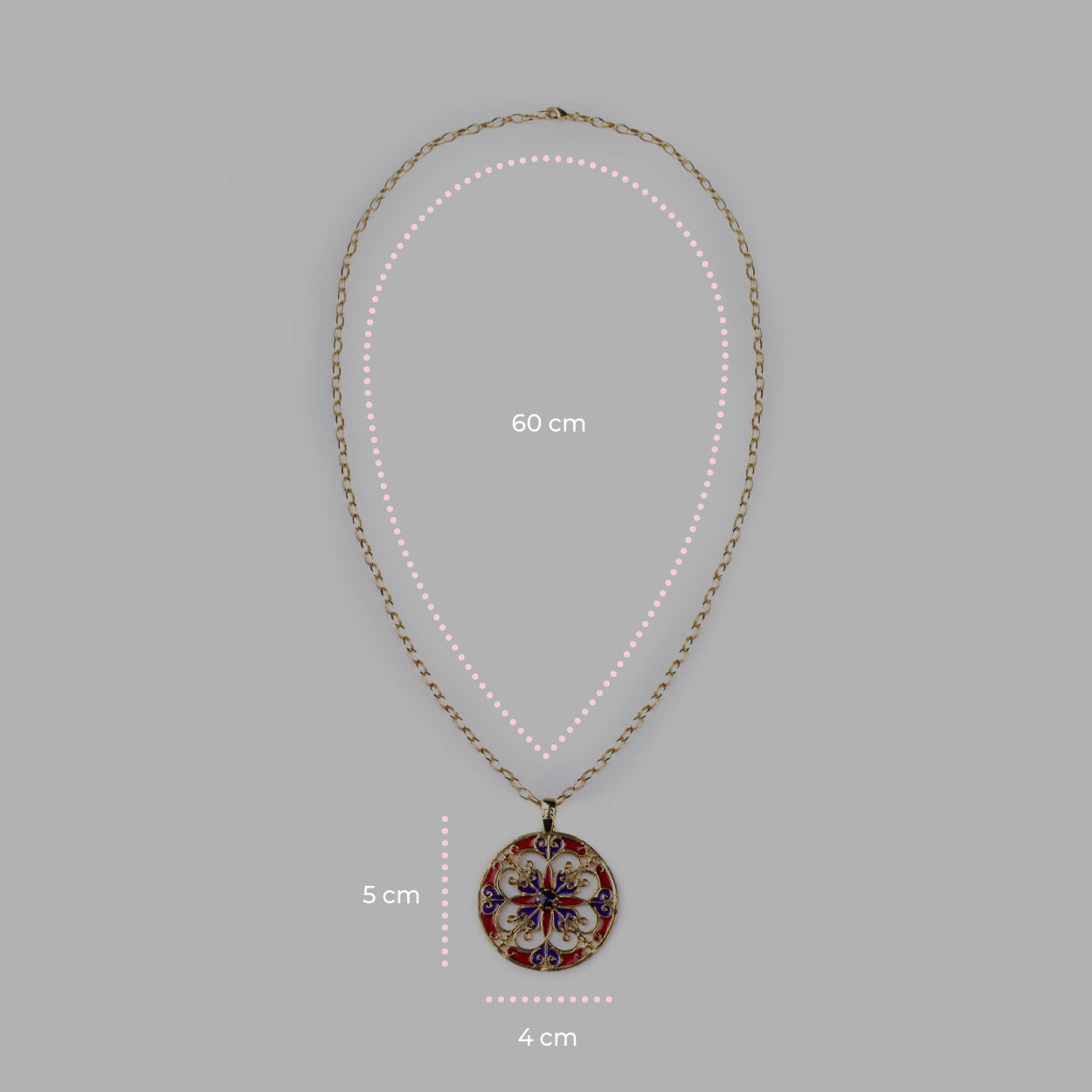 Collana Rosone Rosso - 60000211 misure