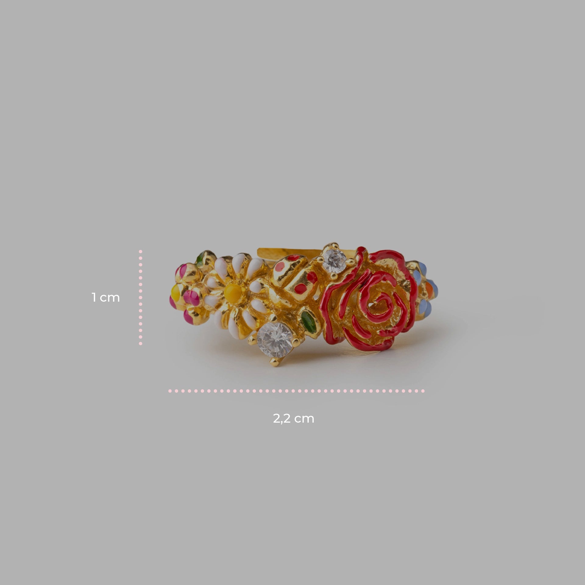 Anello Giardino Fiorito - 20001487 misure