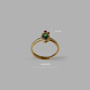 Anello Mini Pala di Fico Gemma - 20001475 - misure