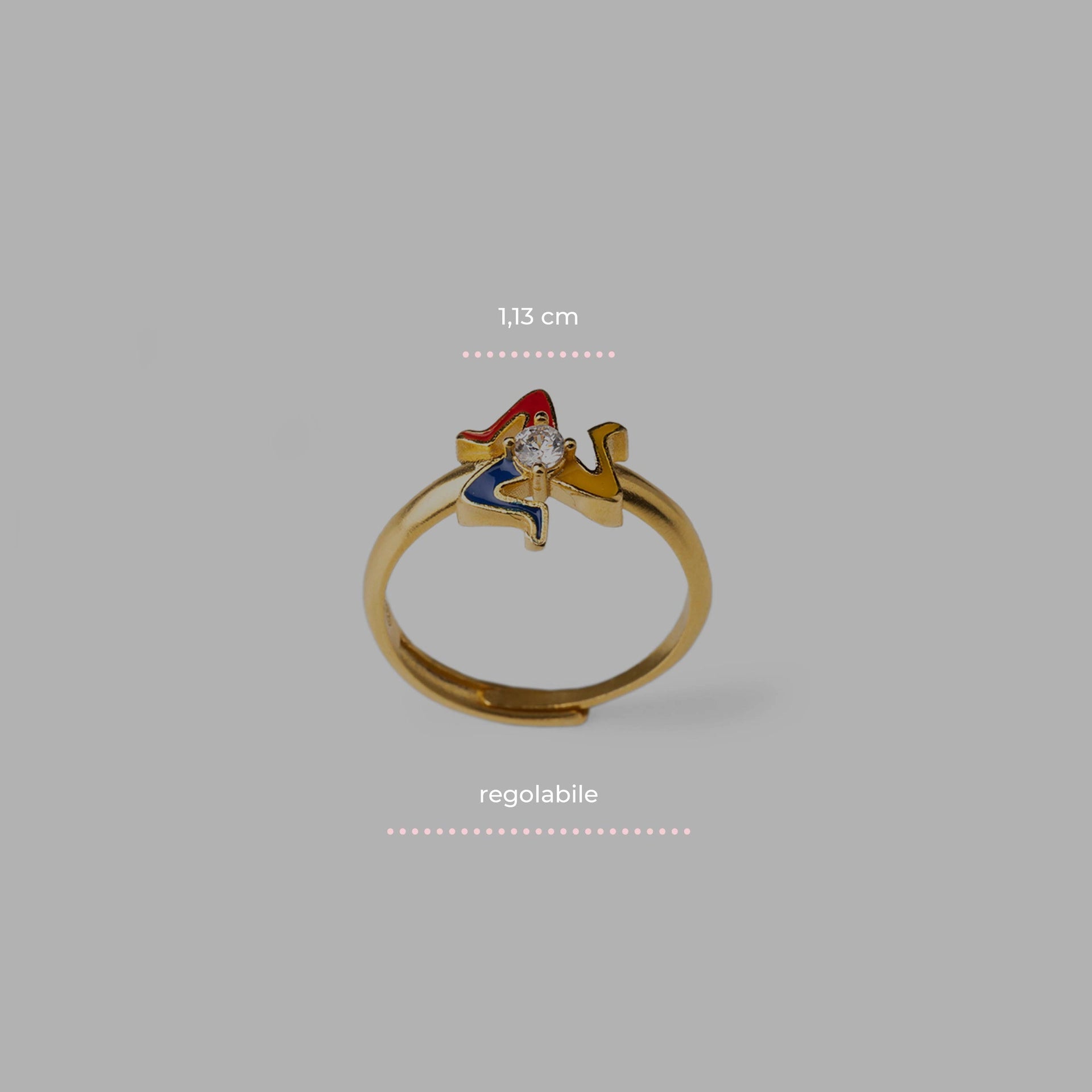 Anello Mini Trinacria Gemma - 20001472 - misure
