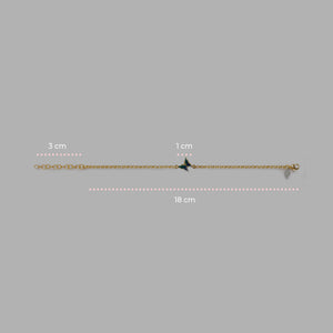 Bracciale Rolò Isola Bella - Farfalla Smalti - misure