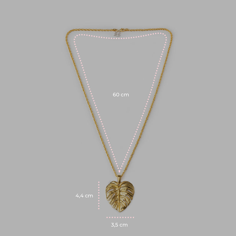 Collana Gold Monstera - 20001494 misure