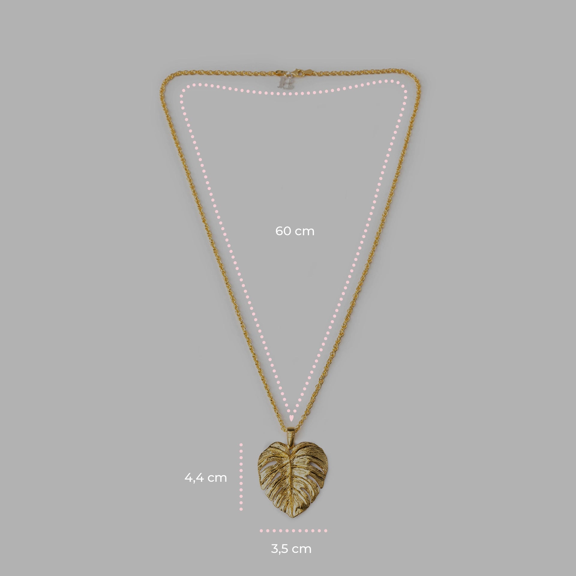 Collana Monstera Gold - 60000048 misure