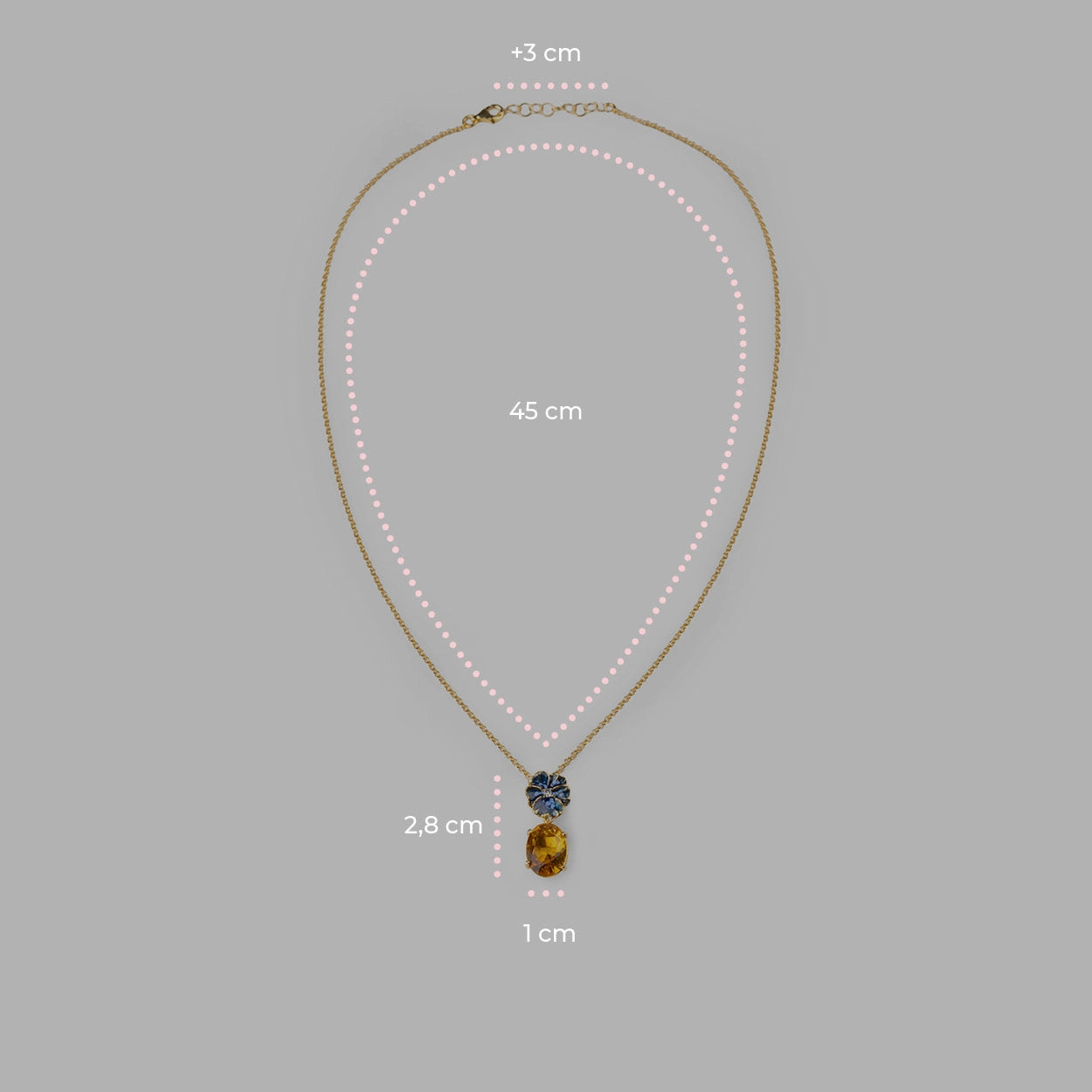 Collana Violetta Gemma - 60000029 misure