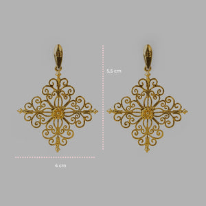 Orecchini Barocco Gold - 60000053 misure