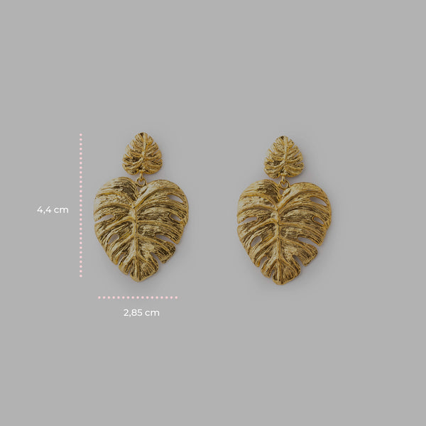 Orecchini Gold Monstera - 20001495 misure