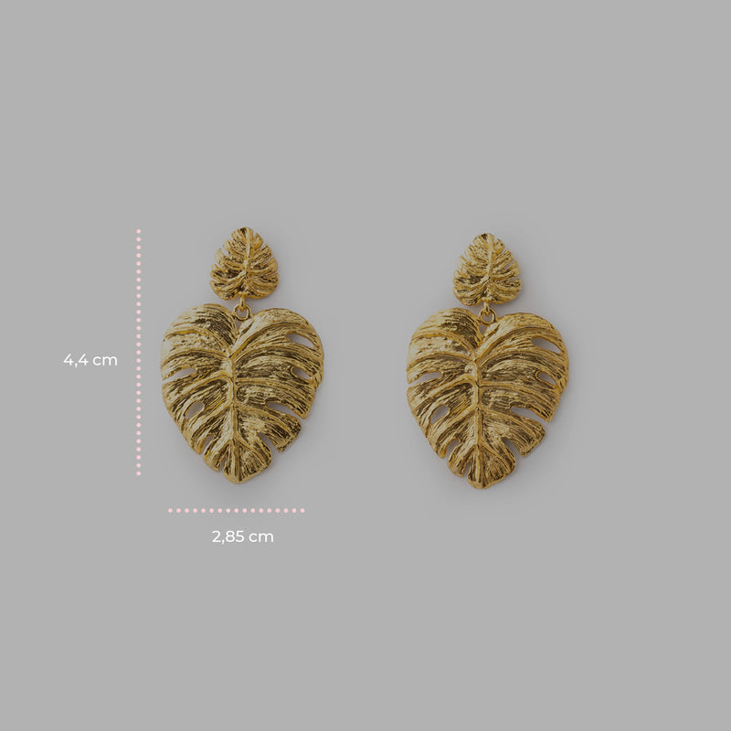 Orecchini Gold Monstera - 20001495 misure