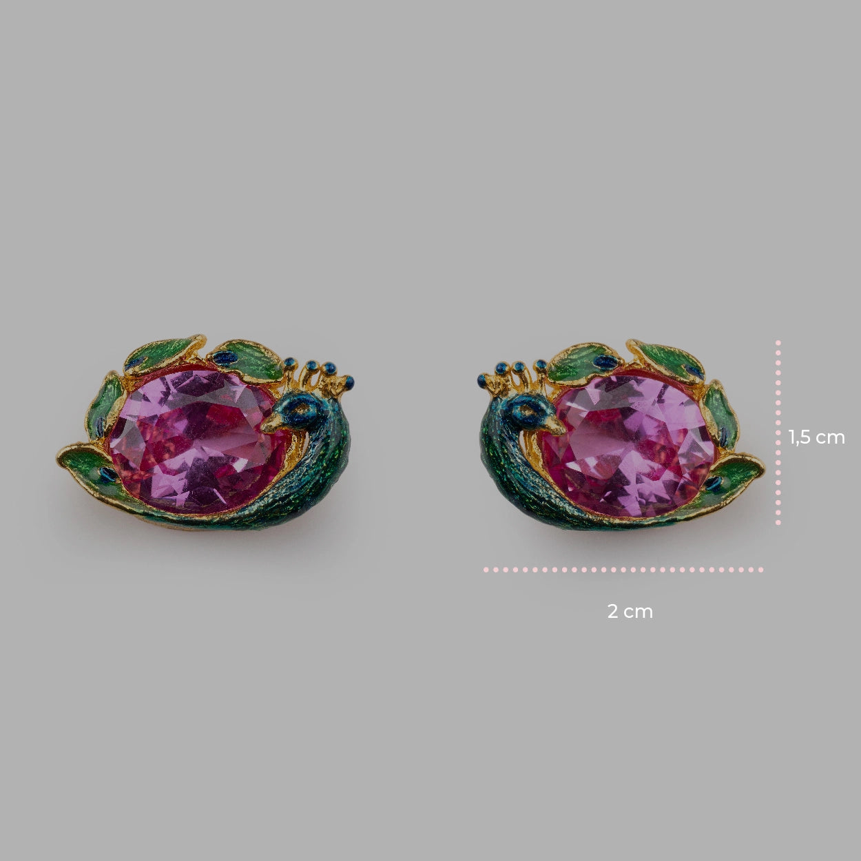 Orecchini Pavone - 20001504 misure