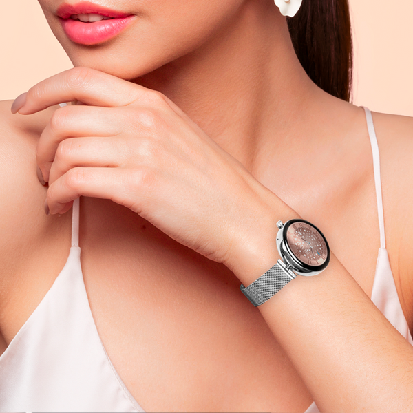 Smartwatch Techmade - Lyra di Niah - Maglia Milano Silver indossato