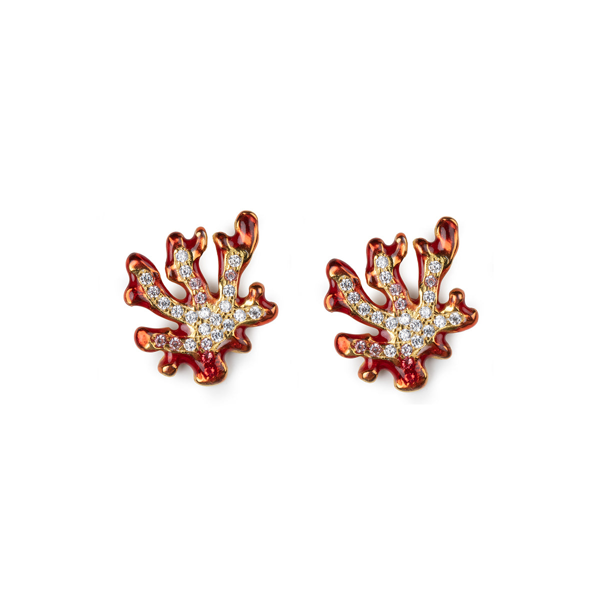 Orecchini Mini Corallo Lapilli