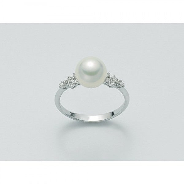 Anello Nimei - Perla e Diamanti - PLI1154