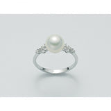 Anello Nimei - Perla e Diamanti - PLI1154