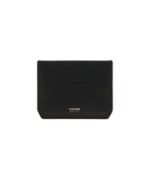 Porta Carte Pineider in Pelle Bottalata - colore nero
