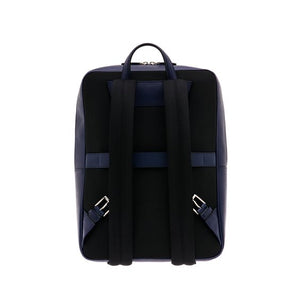 Zaino Slim Pineider in Pelle Blu - PBL005334 retro