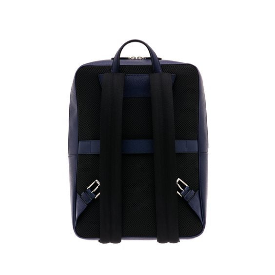 Zaino Slim Pineider in Pelle Blu - PBL005334 retro