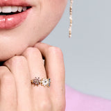 Anello Gaia - Fiori - RZGA82 indossato