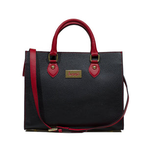 Small Shopping Bag Busy Rock Ammia - Scaramanzia - Paglia Nera - retro con tracolla