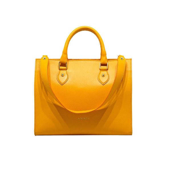 Small Shopping Bag Ammia - Abbunnanzia - Pelle d'Arancia - retro