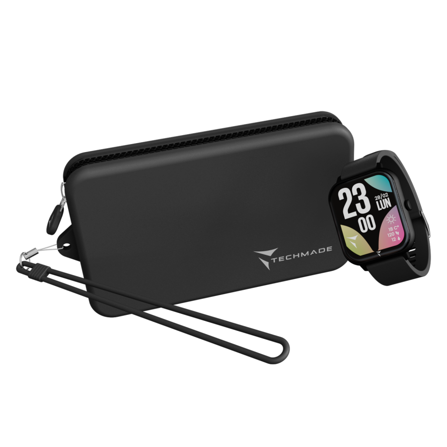 Smartwatch Techmade - GLOW con Pochette - Black