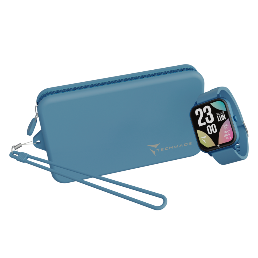 Smartwatch Techmade - GLOW con Pochette - Blu scuro