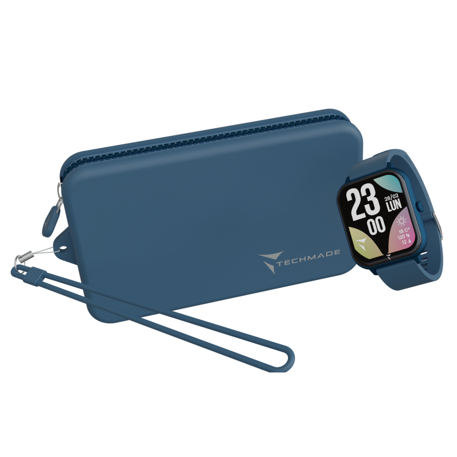 Smartwatch Techmade - GLOW con Pochette - Blu notte