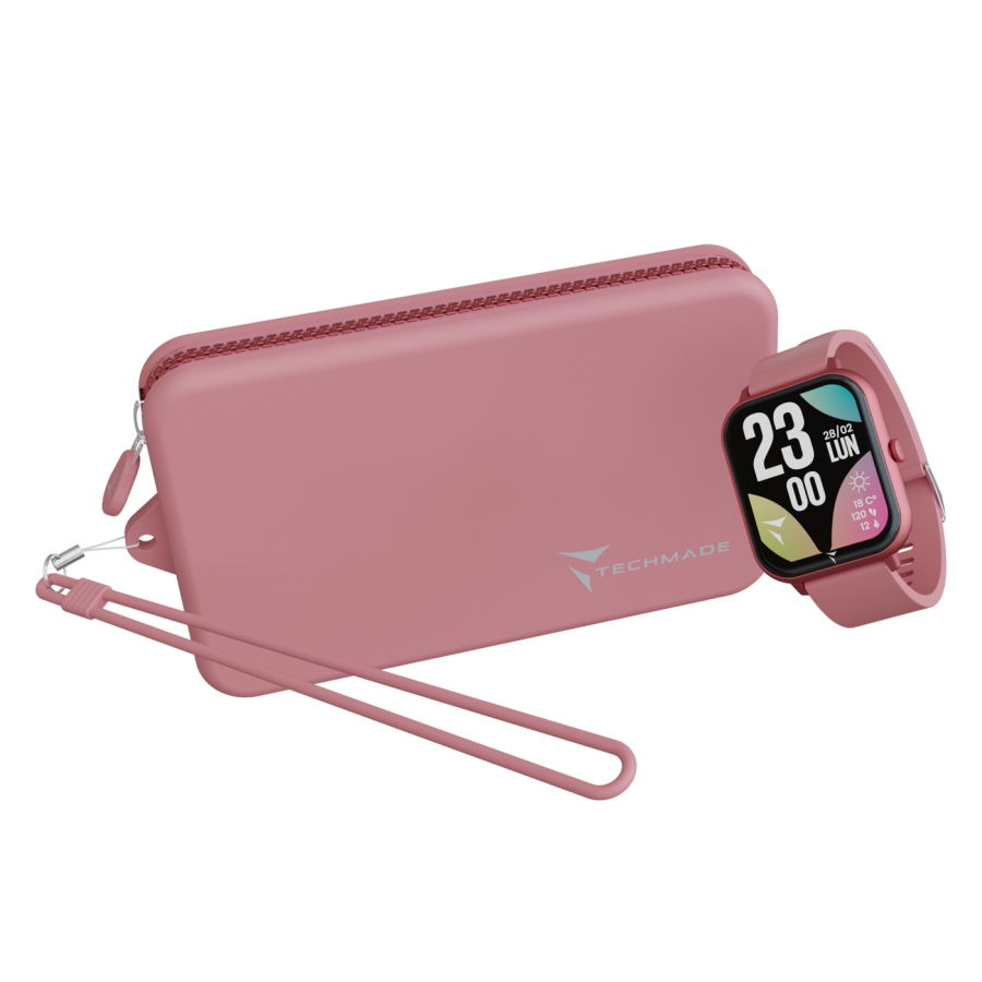Smartwatch Techmade - GLOW con Pochette - Rosa