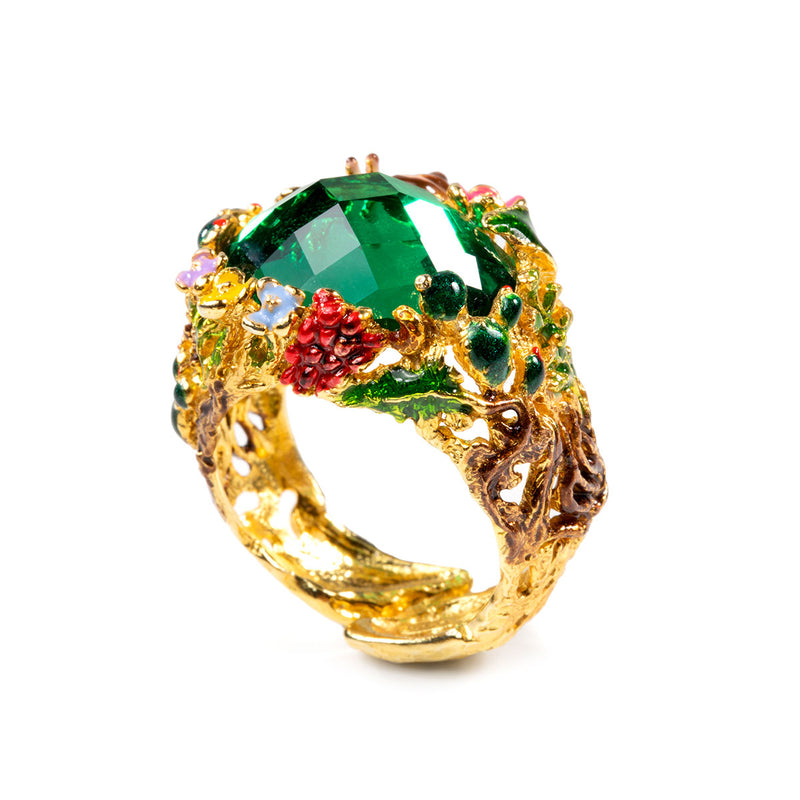 Anello Isola Bella - Isola Vulcanica - Terra - Patanegioielli