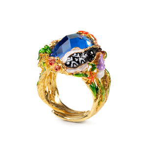 Anello Isola Bella - Isola Vulcanica - Acqua - Patanegioielli