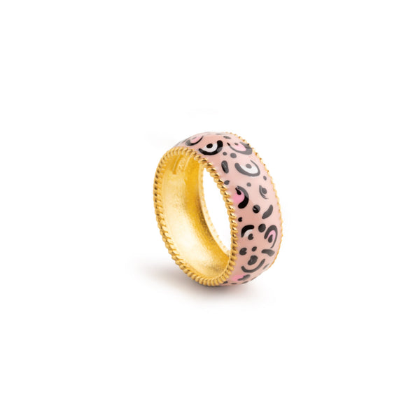 ANELLO FASCIA ANIMALIER LEOPARDATO