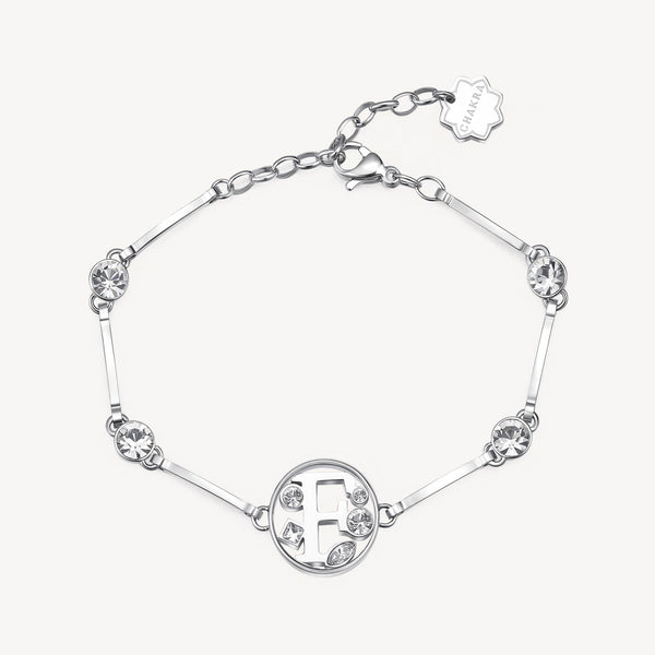 BRACCIALE CHAKRA - Lettera F