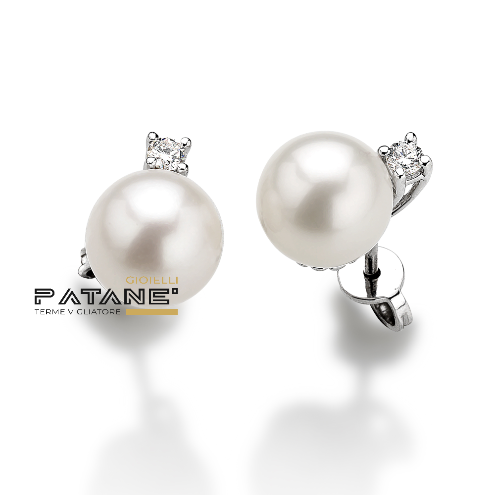 Orecchini Davite & Delucchi con Perla e Diamante