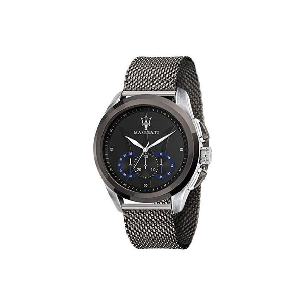 Orologio Maserati Uomo Traguardo, Cronografo Al Quarzo, Acciaio, Quadranti In Linea, Cinturino In Pelle Con Cuciture, R8873612006