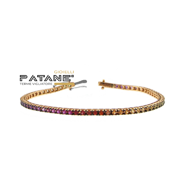 Bracciale Davite & Delucchi - Tennis Raimbow Zaffiri