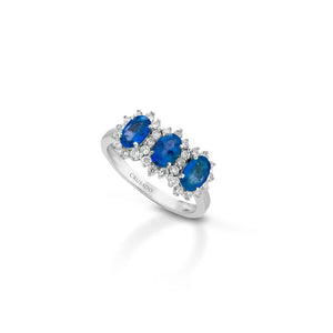 Anello Trilogy Crusado con Zaffiri - Tropea - TTRP1Z
