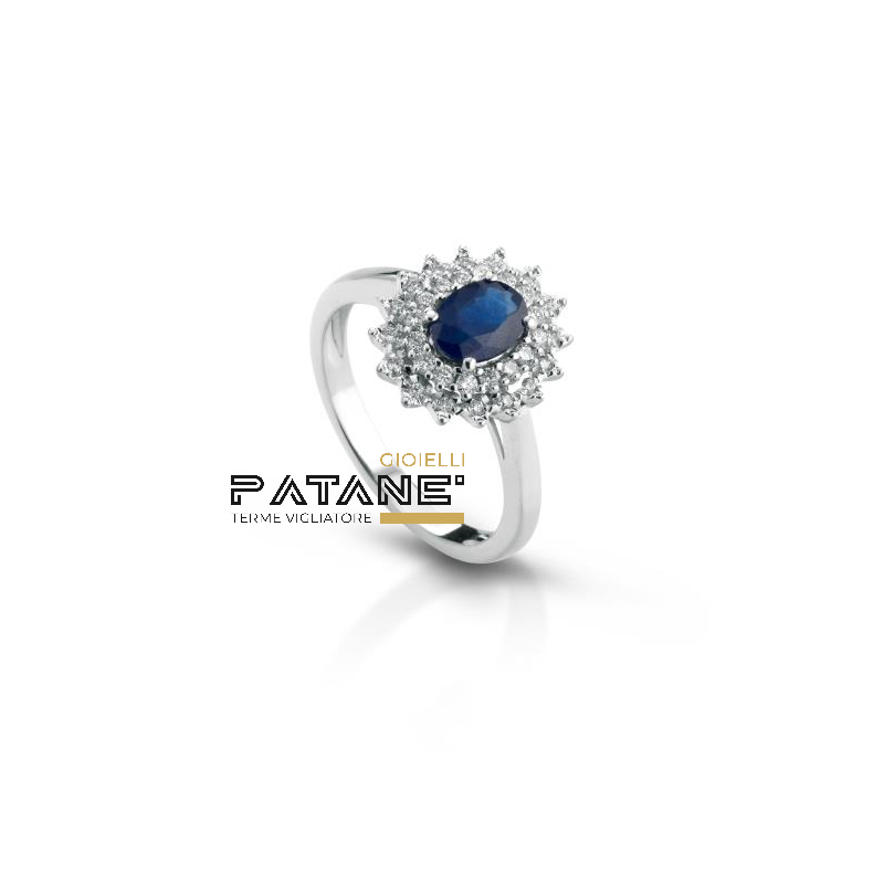 Anello Crusado con Zaffiro - Sanremo - ANSRM4Z - Patanegioielli