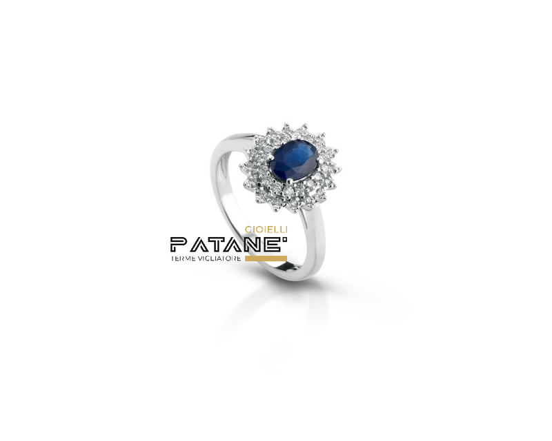 Anello Crusado con Zaffiro - Sanremo - ANSRM4Z - Patanegioielli