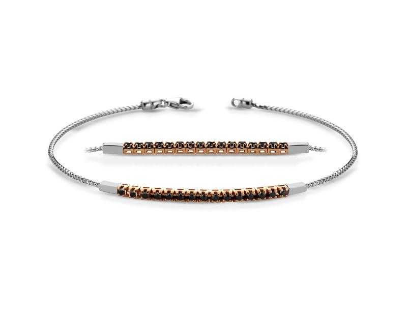 Bracciale Semi Tennis Crusado con Diamanti Neri - Touring
